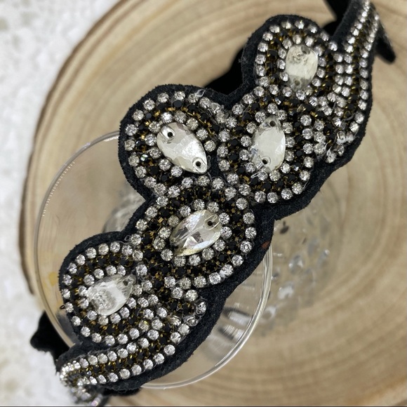 Pink Pewter Hand-Beaded Headband - Picture 3 of 3